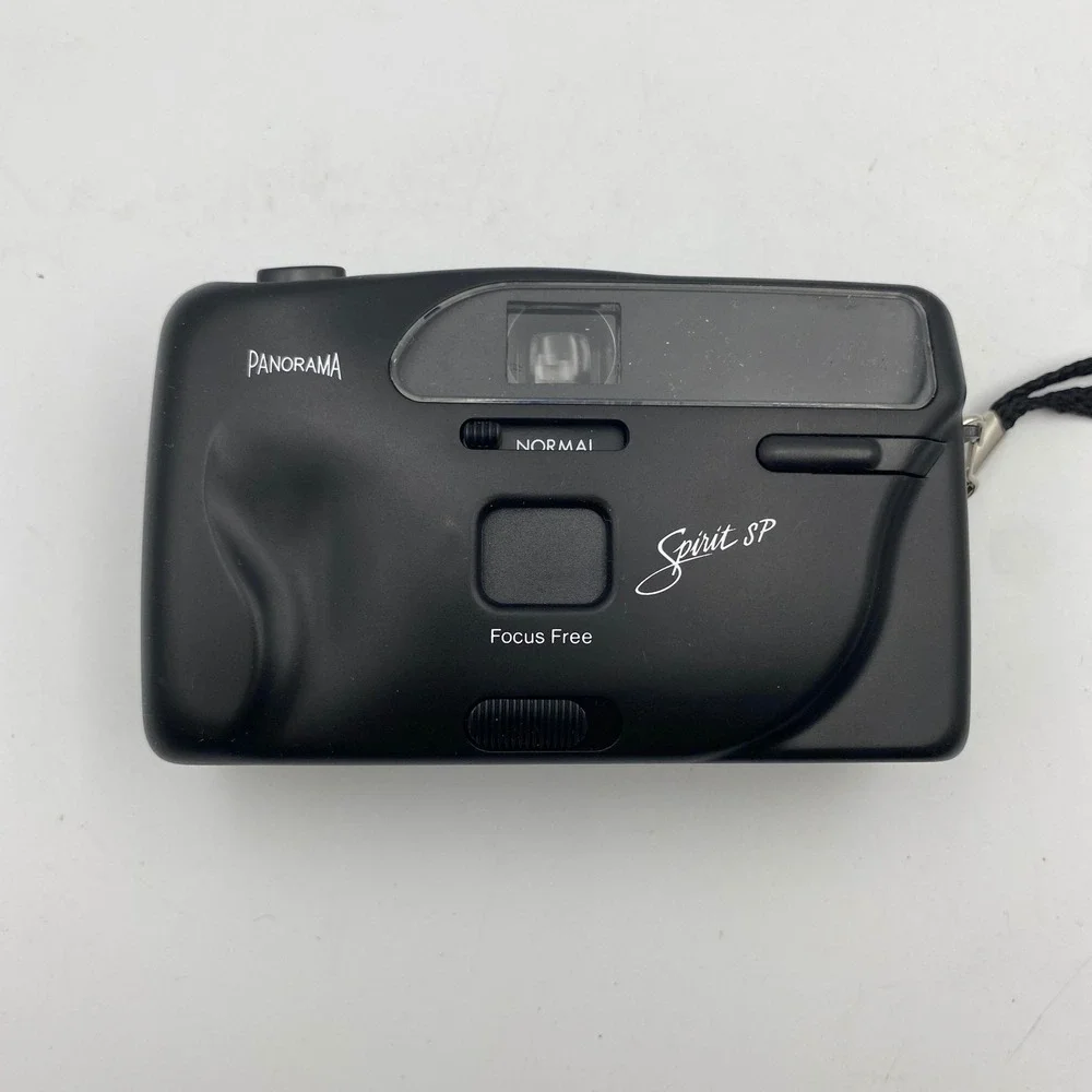 Spirit SP Panorama Focus Free 35mm Point and Shoot Film Camera Black Vintage